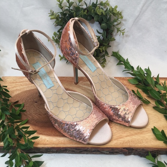 betsey johnson sequin shoes